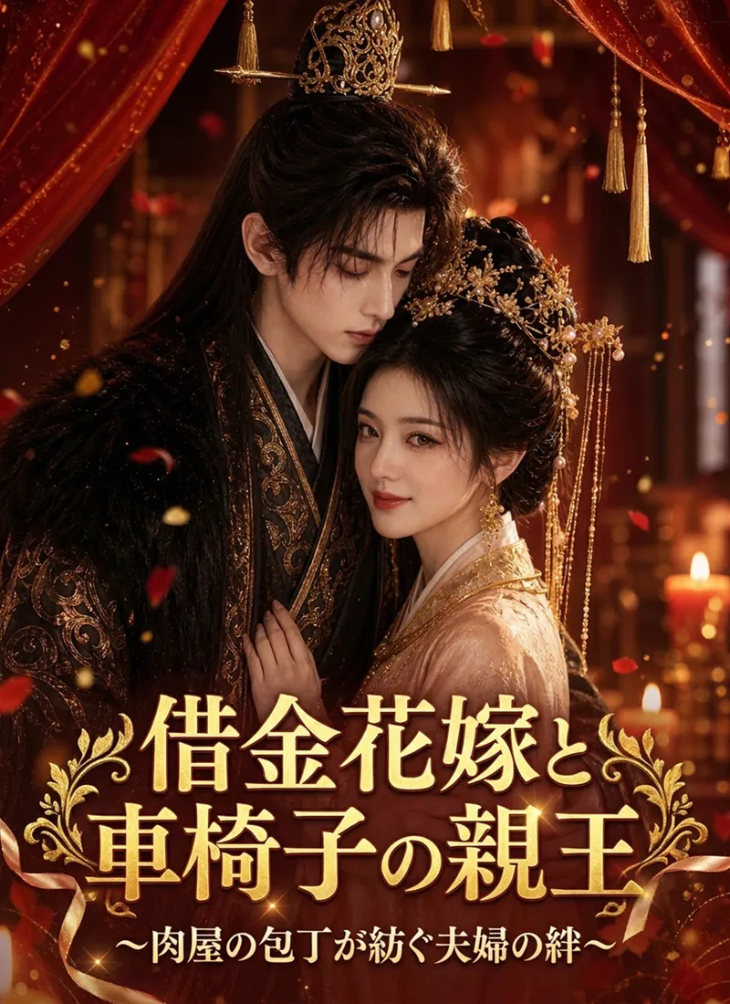 借金花嫁と車椅子の親王〜肉屋の包丁が紡ぐ夫婦の絆〜 DramaBox short drama cover