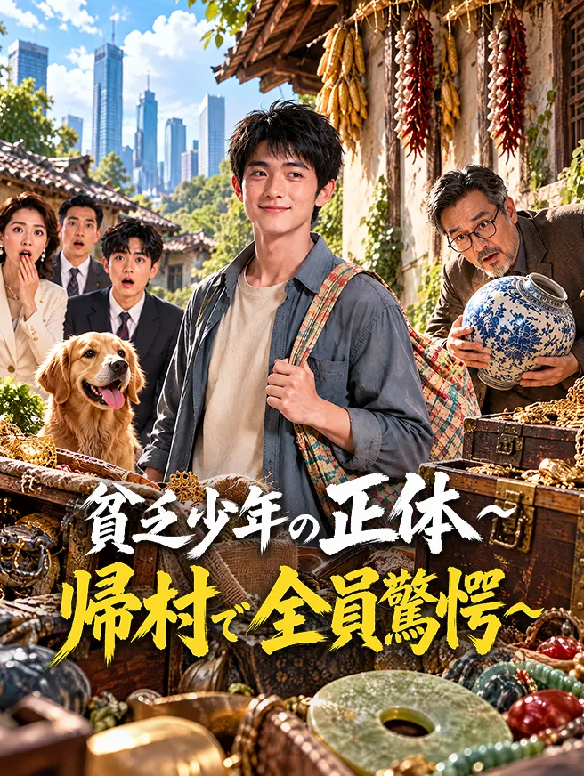 貧乏少年の正体〜帰村で全員驚愕〜 DramaBox short drama cover